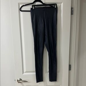 NWOT Commando Navy Faux Leather Leggings